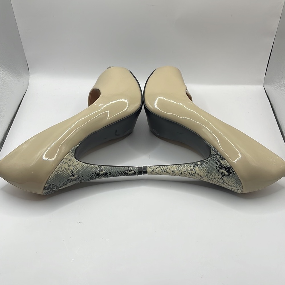 NWOT- Jessica Simpson Amandax open toe snake print Heels - Picture 5 of 13
